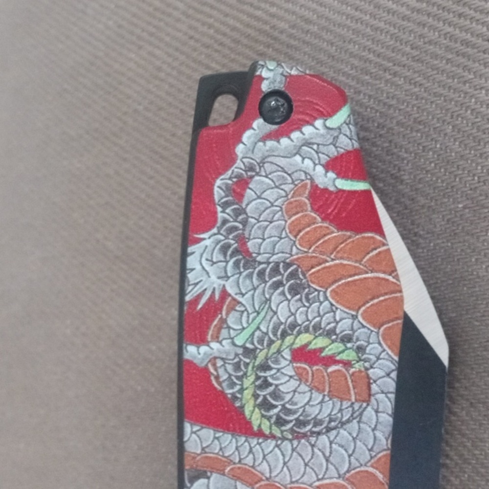 Collectible Chinese Dragon Red  Knife New - Picture 11 of 15